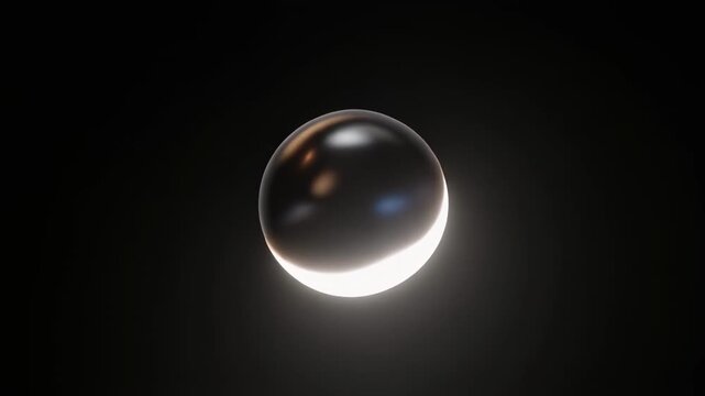 Abstract rotating light sphere animation sequence