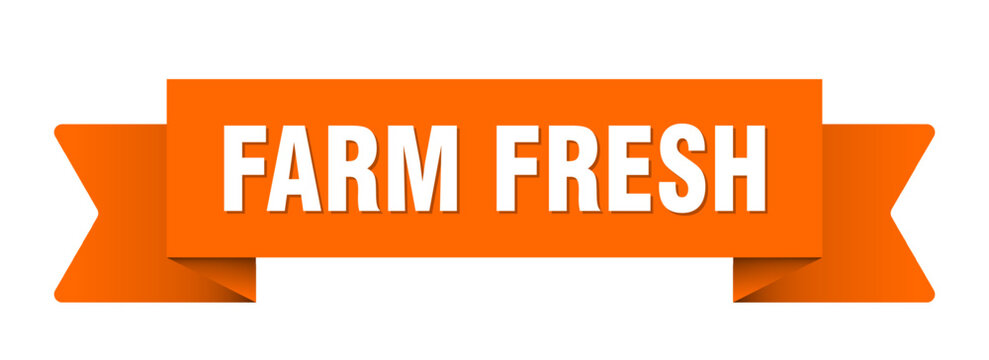 farm fresh ribbon isolated on transparent background. farm fresh ribbon