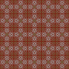 Fototapeta premium abstract seamless pattern tile wallpaper background decorative