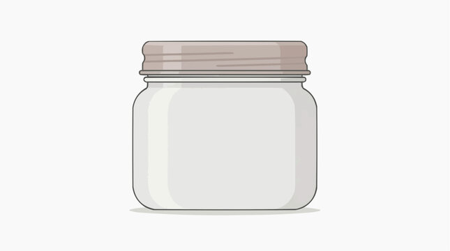 Empty Glass Jar with Screw Top