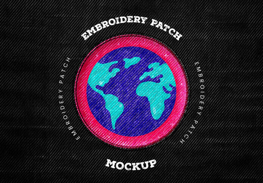 Embroidery Patch Mockup
