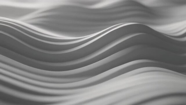 Wavy pattern of gray lines forming a wave-like motion on a plain background
