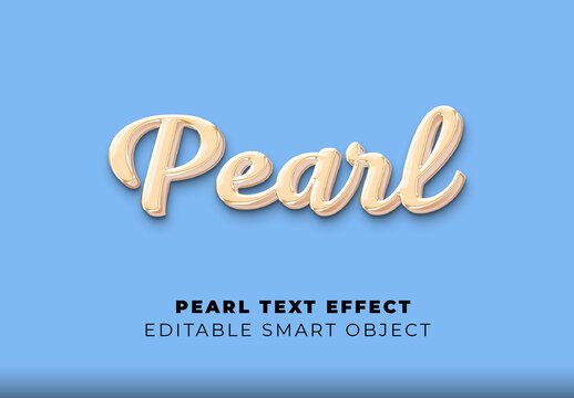 Pearl Text Effect