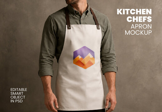 Kitchen Chefs Apron Mockup