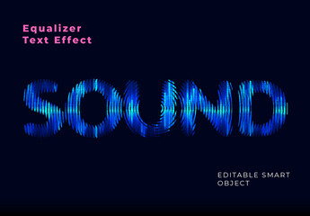 Equalizer Text Effect