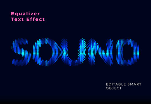 Equalizer Text Effect