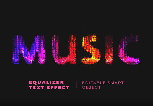 Equalizer Text Effect