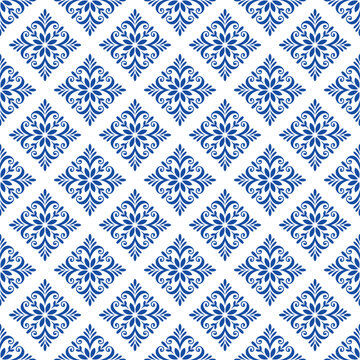 abstract floral seamless pattern tile wallpaper decorative background