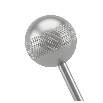 Metal Ball Knob with Diamond Knurl Pattern