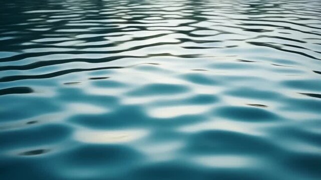 Calm water surface reflects light ripples on a serene lake or ocean