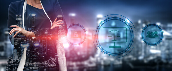 Data privacy protection and cyber law regulation. A concept of digital justice, user rights, and...