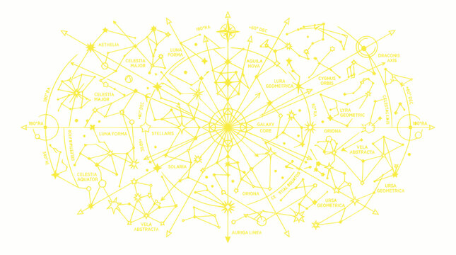 Celestial Map Constellation Star Chart