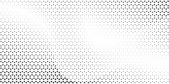 Abstract black and white triangle halftone pattern background EPS 10
