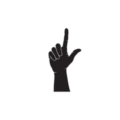 Fototapeta premium hand making a gesture with fingers up and out