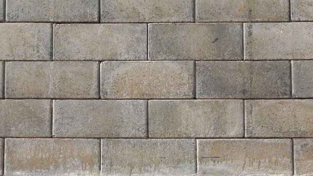 Concrete surfaces, lightweight bricks.