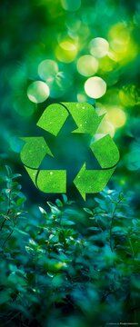 Radiant green: a symbol of environmental consciousness. Art dire