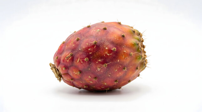 Prickly pear fruit isolated on a clean white background