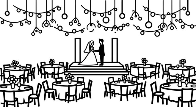 Bride and Groom Wedding Reception Dance.