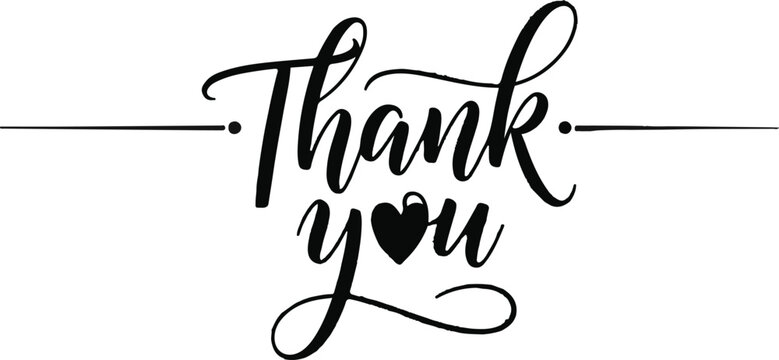 Elegant thank you card design