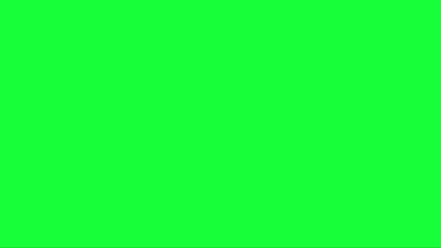 Green screen with comment below text