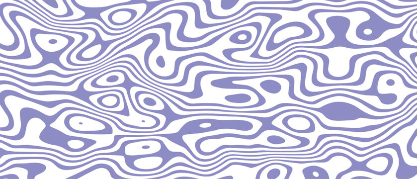 Wavy Organic Lines Pattern Background. Abstract Wavy Pattern Background