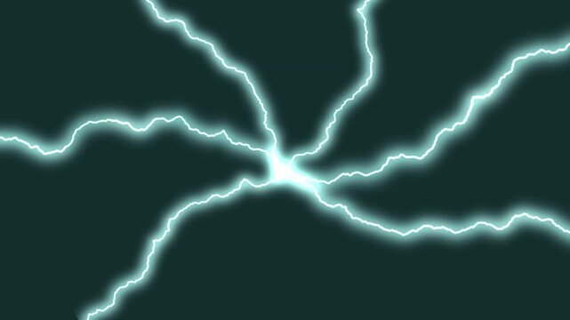 Simple Flash FX electric animation with hand drawn cartoon  lightning energy effects, Explosions animated electric thunder strike element vfx effect use for cartoon videos