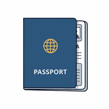Passport document travel identification.