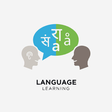 People communicating in different languages.