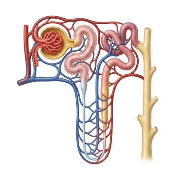 Kidney Nephron (Functional Unit)