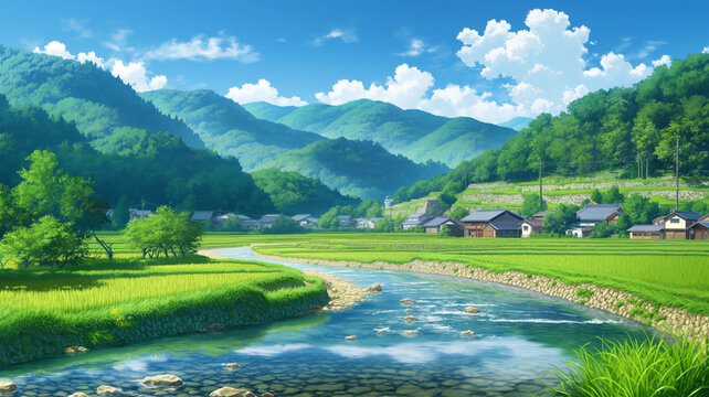 里山の風景」の写真素材 | 58,067件の無料イラスト画像 | Adobe Stock