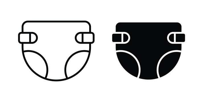 Baby diaper icon