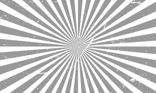 Reddish Gray Abstract Retro Vintage Sunburst Background With Scratch Noise Texture  