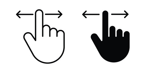 Fototapeta premium Finger swipe icon