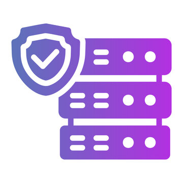 Secure server Line Gradient Icon