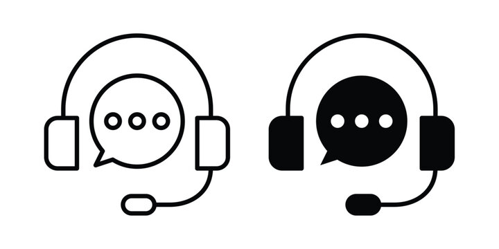 Support service headset icon