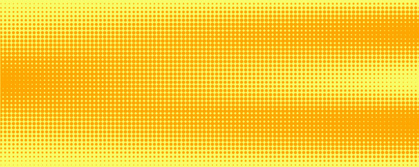 Fototapeta premium Dots halftone yellow orange color pattern gradient texture with technology digital background. Dots pop art comics with summer background.