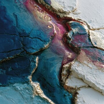 abstract fluid art with vibrant colors
