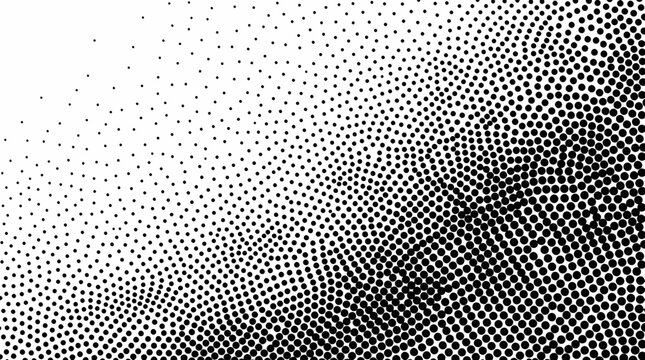 Abstract Halftone Pattern Background with Gradual Dot Density