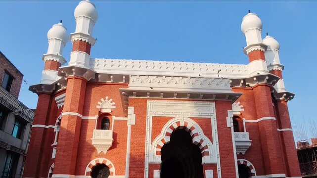 Northbrook Hall also known as Lalkuthi heritage site located in Dhaka, Bangladesh 
