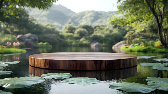 small pond in the park