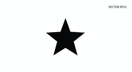 Obraz premium A black star on a white background