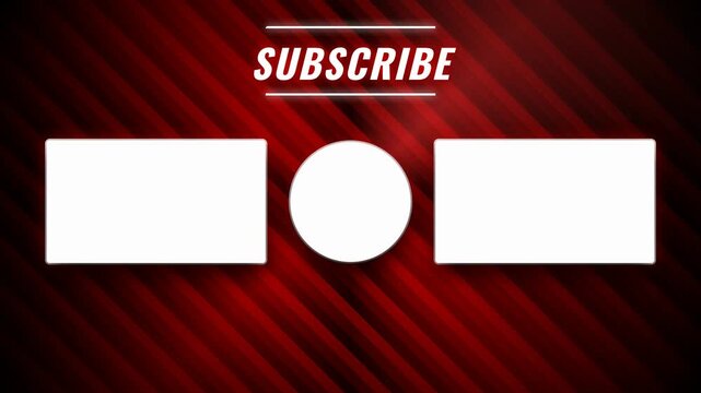 Epic Crimson Neon End Screen Outrun Streaming Outro Loop