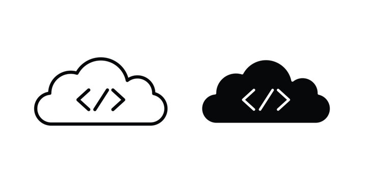 Cloud code icon