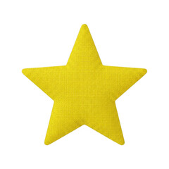 Obraz premium Bright yellow star shape icon with grid pattern