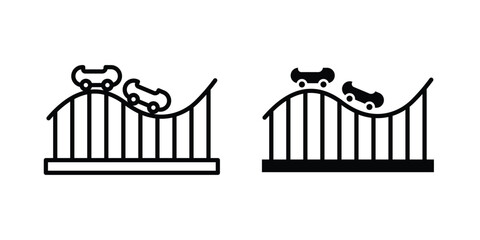 Roller coaster icon © Surya