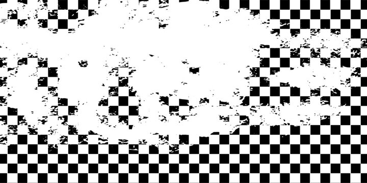 Black and white checkered pattern, Checkerboard seamless pattern