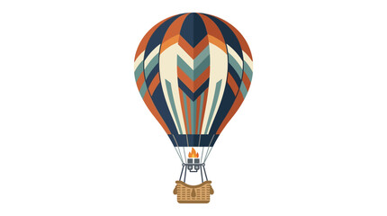 Colorful hot air balloon soaring high. © Ciko