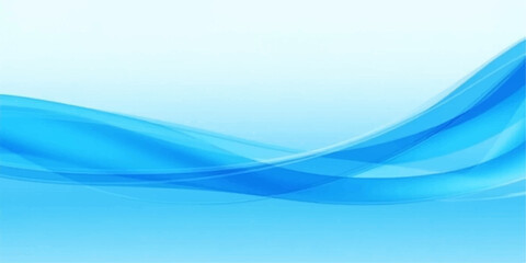 Naklejka premium An abstract blue wave background features smooth flowing lines and a light vector design creating a motion curve pattern for a modern business wallpaper backdrop