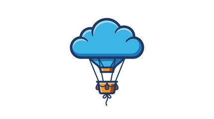 Cloud shaped hot air balloon toy. © eka
