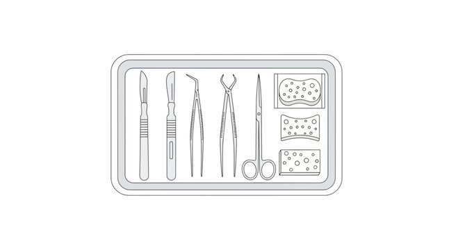 Medical Surgical Instruments Set Tray